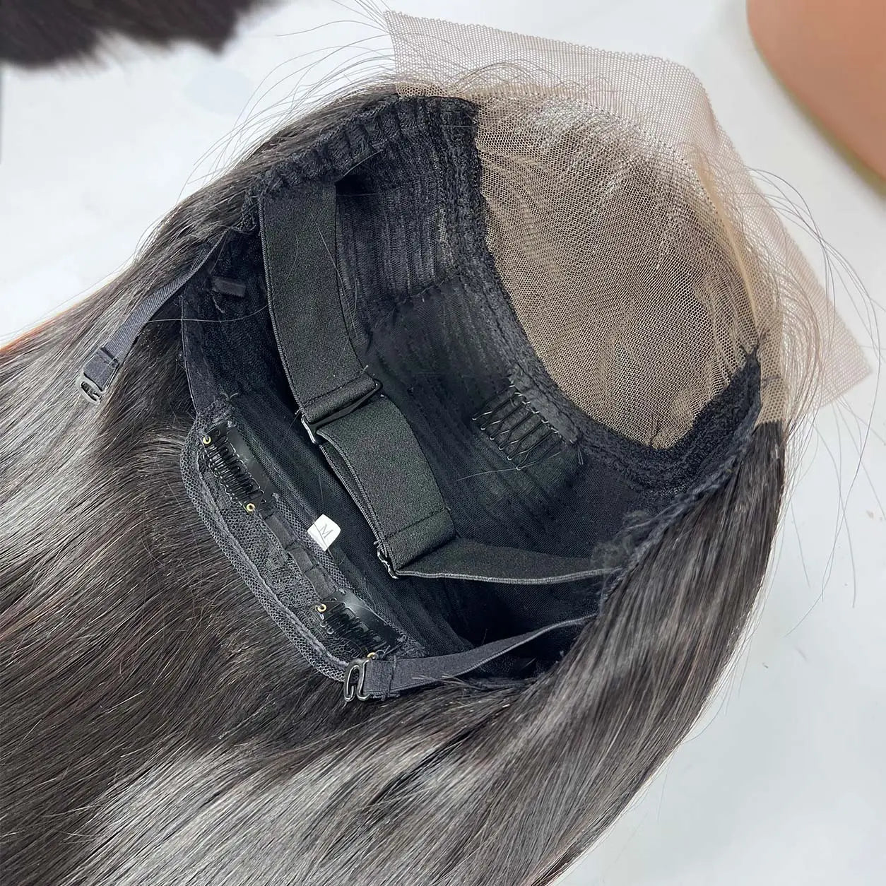 5x5 Swiss Lace Closure Wigs 12 Inch Straight Detail