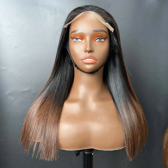 az_hair_5x5_Swiss_Lace_Closure_Wigs_12_Inch_Straight Brown Tip Hero