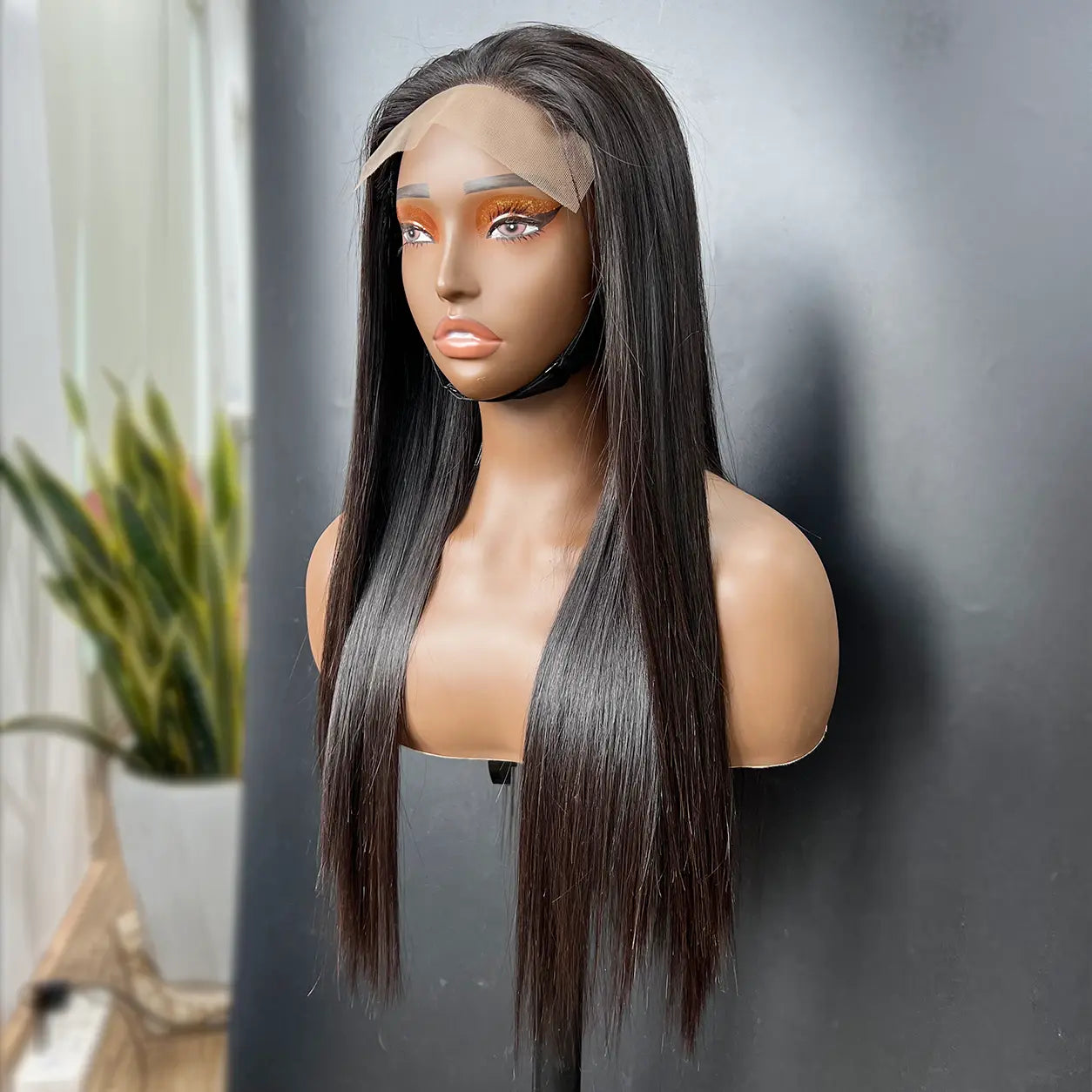 az_hair_5x5_Swiss_Lace_Closure_Wigs_18_Inch_Straight_1B
