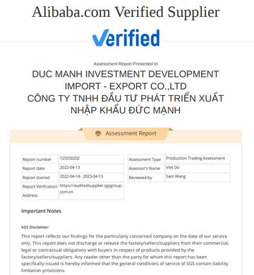 Alibaba Verified Supplier Certificate - Duc Manh Investment Development / AZ Hair Vietnam
