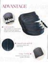 Jet Black (#1) Bone Straight Bulk Hair Extensions 100g / AZ Hair Vietnam 