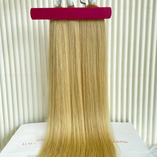Light Brown #14 Bone Straight Bulk Hair Extensions 100g / AZ Hair Vietnam