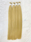 Light Brown #8ash Bone Straight Bulk Hair Extensions 100g / AZ Hair Vietnam 