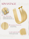 Light Blonde #60C Bone Straight Genius Hair Extensions 100g / AZ Hair Vietnam