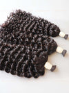Jet Black (#1) Curly Bulk Hair Extensions 100g- Raw Vietnamese Hair Dyed / AZ Hair Vietnam