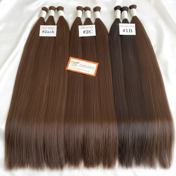 Bone Straight Bulk Hair Extensions 100g - Vietnamese Raw Hair / AZ Hair Vietnam
