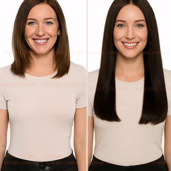 Jet Black (#1) Bone Straight Bulk Hair Extensions 100g - Raw Vietnamese Hair Dyed / AZ Hair Vietnam