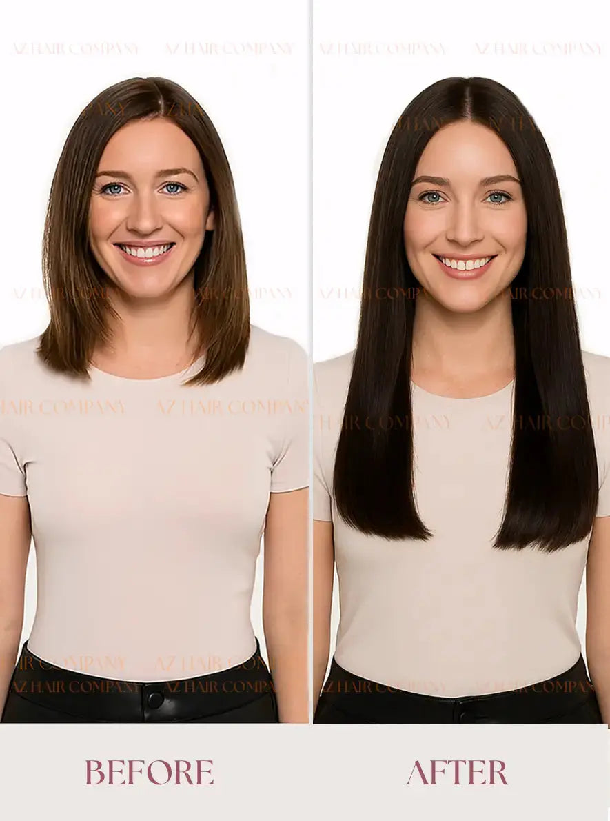 Jet Black (#1) Bone Straight Bulk Hair Extensions 100g - Raw Vietnamese Hair Dyed / AZ Hair Vietnam