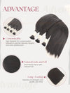 Jet Black (#1) Bone Straight Bulk Hair Extensions 100g - Raw Vietnamese Hair Dyed / AZ Hair Vietnam
