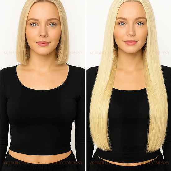 Light Blonde (#613) Bone Straight Bulk Hair Extensions 100g - Vietnamese Human Hair /  AZ Hair Vietnam