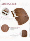 Light Brown #6C Bulk Hair Extensions 100g / AZ Hair Vietnam