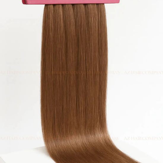 Dark Brown (#2) Bone Straight Bulk Straight Hair Extensions 100g / AZ Hair Vietnam