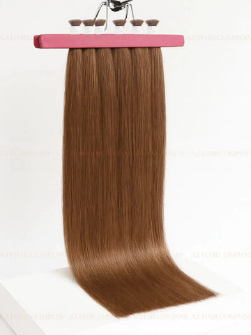 Dark Brown (#2) Bone Straight Bulk Straight Hair Extensions 100g / AZ Hair Vietnam
