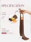 Dark Brown (#2) Bone Straight Bulk Straight Hair Extensions 100g / AZ Hair Vietnam