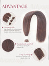 Dark Brown (#2C) Bone Straight Bulk Straight Hair Extensions 100g - Cuticle Aligned Vietnamese Hair / AZ Hair Vietnam