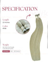 #18B Light Blonde Bone Straight Bulk Hair Extensions 100g - Vietnamese Raw Hair / AZ Hair Vietnam