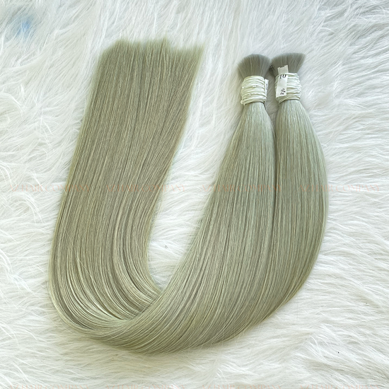 #18B Light Blonde Bone Straight Bulk Hair Extensions 100g - Vietnamese Raw Hair / AZ Hair Vietnam