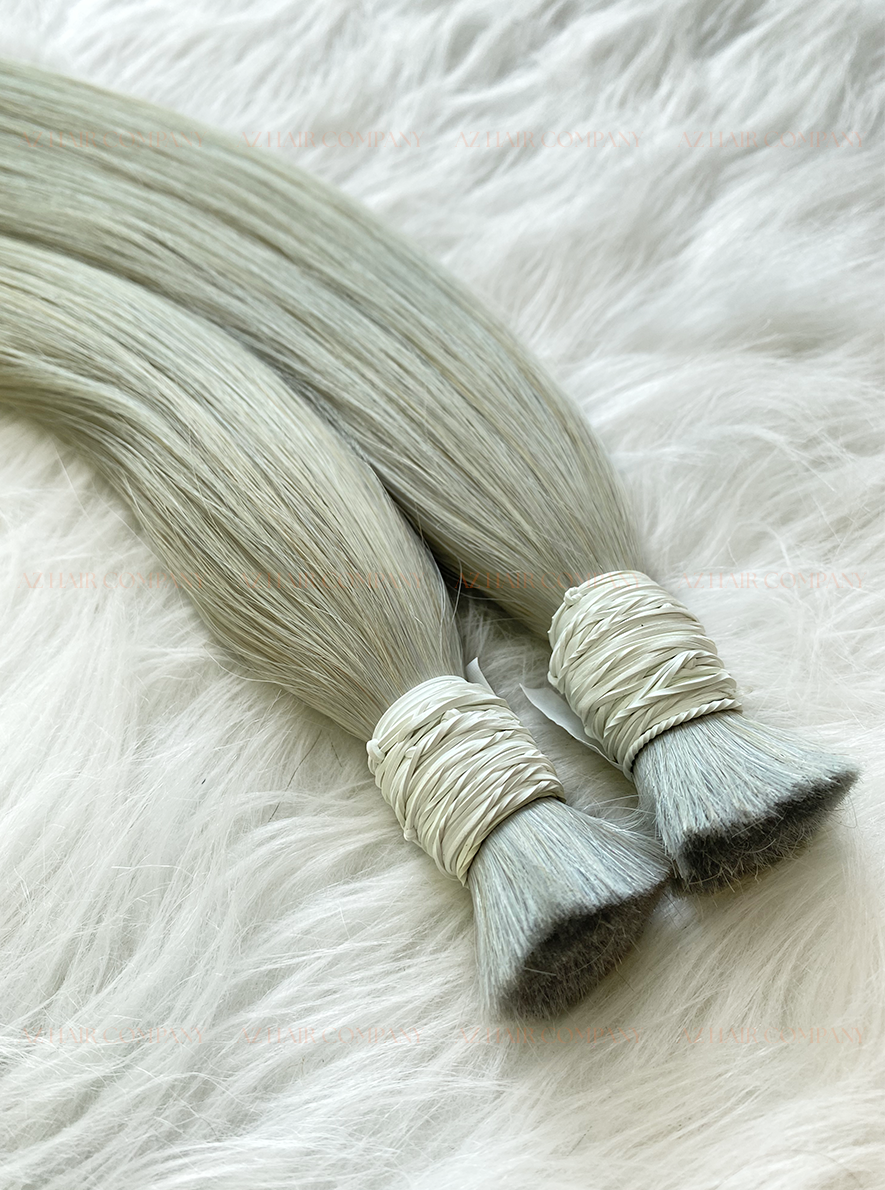 #18B Light Blonde Bone Straight Bulk Hair Extensions 100g - Vietnamese Raw Hair / AZ Hair Vietnam