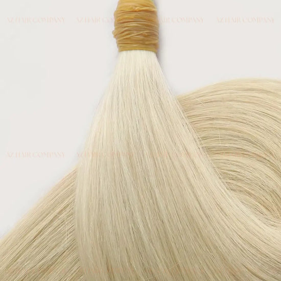 Light Blonde #60ash Bone Straight Bulk Hair Extensions 100g - 100% Raw Vietnamese Human Hair / AZ Hair Vietnam