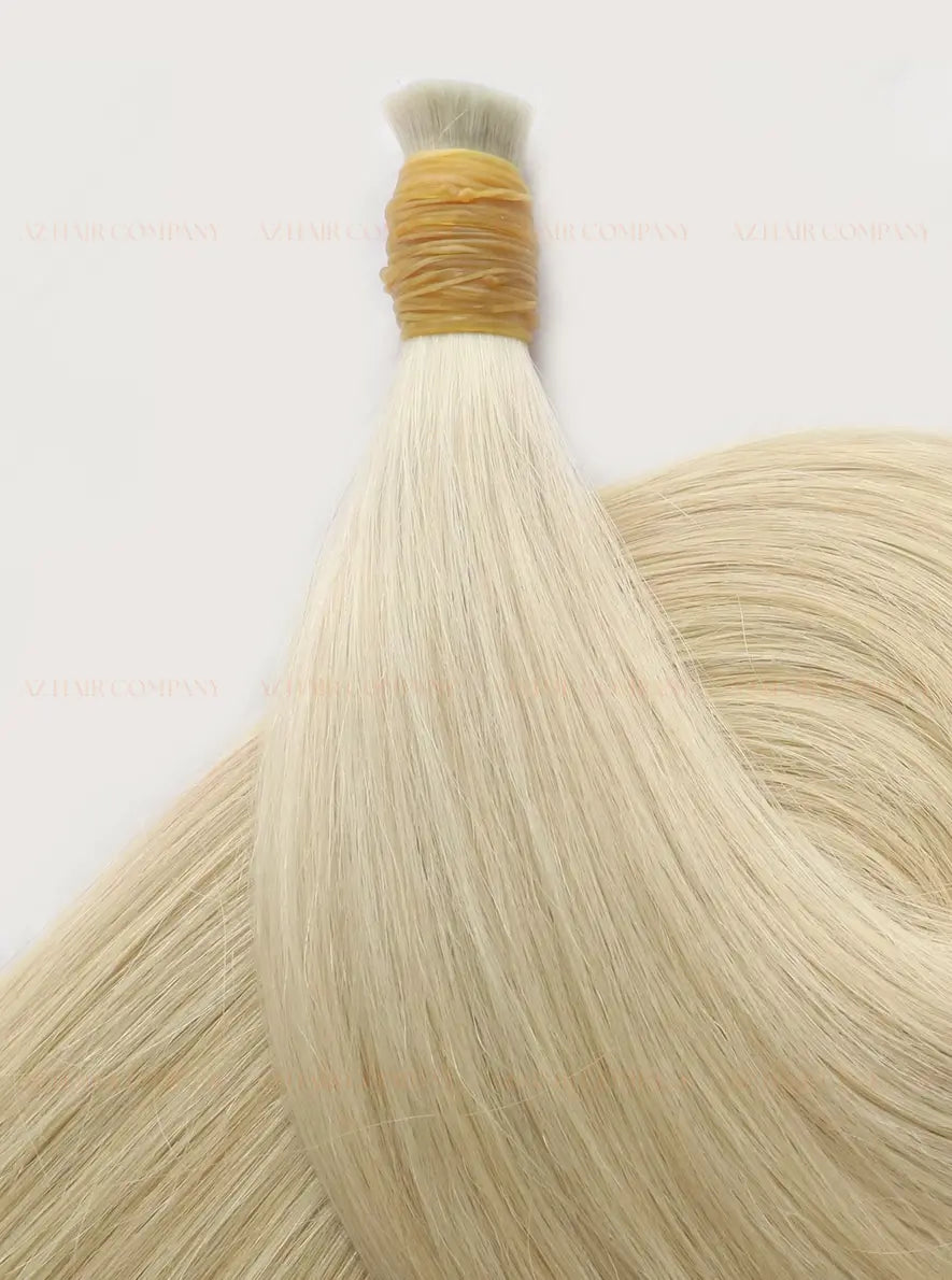 Light Blonde #60ash Bone Straight Bulk Hair Extensions 100g - 100% Raw Vietnamese Human Hair / AZ Hair Vietnam