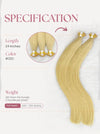 Light Brown #22C Bone Straight Genius Weft Hair Extensions 100g - Single Donor Vietnamese Hair / AZ Hair Vietnam