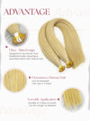 Light Brown #22C Bone Straight Genius Weft Hair Extensions 100g - Single Donor Vietnamese Hair / AZ Hair Vietnam