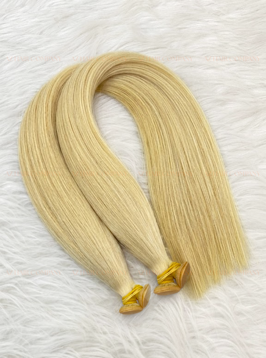 Light Brown #22C Bone Straight Genius Weft Hair Extensions 100g - Single Donor Vietnamese Hair / AZ Hair Vietnam