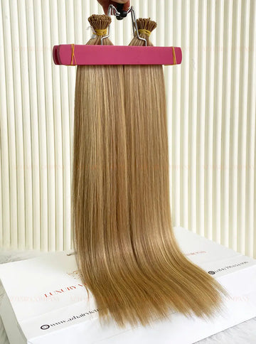 Highlight #22C/#4 Bone Straight I Tip Hair Extension 100g - Vietnamese Raw Hair / AZ Hair Vietnam