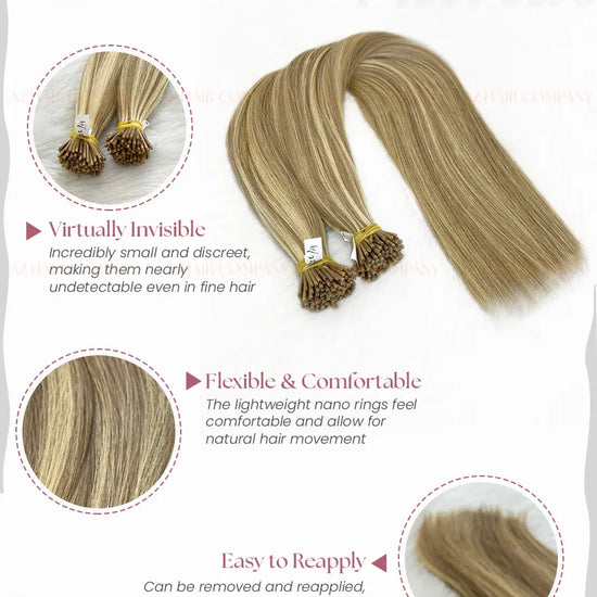 Highlight #22C/#4 Bone Straight I Tip Hair Extension 100g - Vietnamese Raw Hair / AZ Hair Vietnam