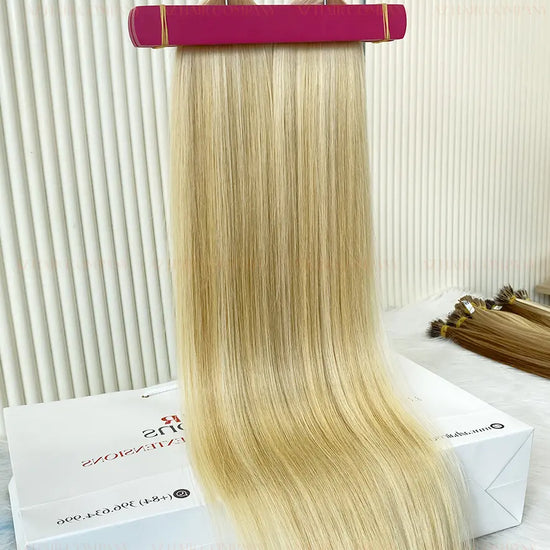 Highlight #60C/#22C Bone Straight I Tip Hair Extensions 100g - Vietnamese Raw Hair / AZ Hair Vietnam
