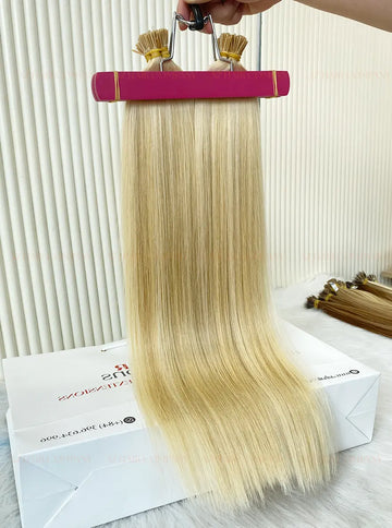 Highlight #60C/#22C Bone Straight I Tip Hair Extensions 100g - Vietnamese Raw Hair / AZ Hair Vietnam