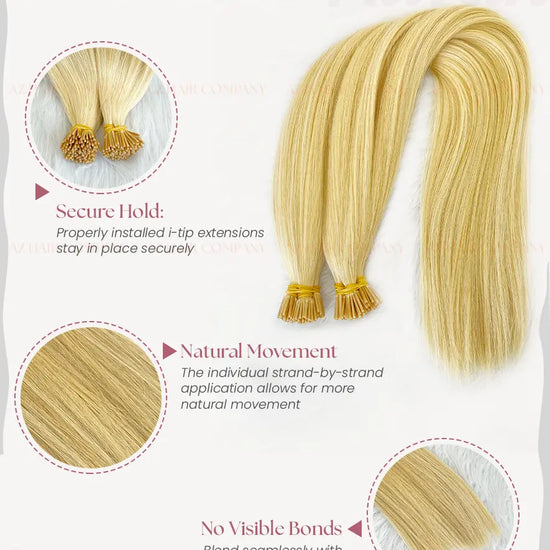 Highlight #60C/#22C Bone Straight I Tip Hair Extensions 100g - Vietnamese Raw Hair / AZ Hair Vietnam