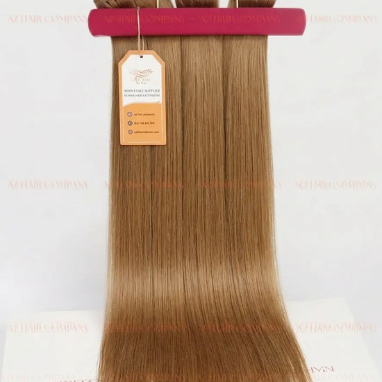 Light Brown #5 Bone Straight Machine Weft Hair Extensions 100g - Vietnamese Raw Hair / AZ Hair Vietnam
