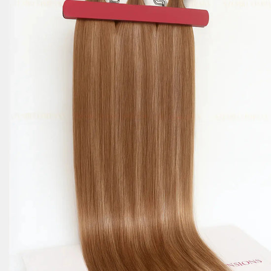 Highlight (#4/#4C) Bone Straight Nano Tip Hair Extensions 100g - Raw Vietnamese Hair Factory / AZ Hair Vietnam