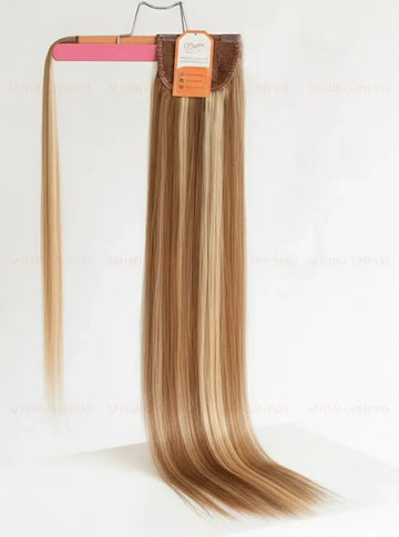 Highlight (#12/#613) Bone Straight Ponytail Hair Extensions 1pcs - AZ Hair Vietnam Factory / AZ Hair Vietnam