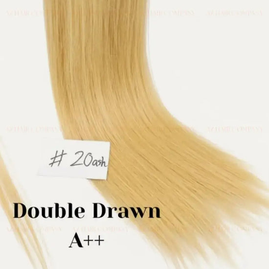 Light Blonde (#20ash)  Bone Straight  Ponytail Hair Extensions 1pcs / AZ Hair Vietnam