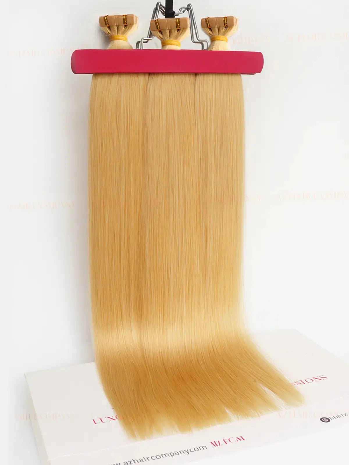 Light Brown (#7) Bone Straight Regular Tape Hair Extensions 100g - Vietnamese Raw Hair / AZ Hair Vietnamese