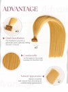 Light Brown (#7) Bone Straight Regular Tape Hair Extensions 100g - Vietnamese Raw Hair / AZ Hair Vietnamese