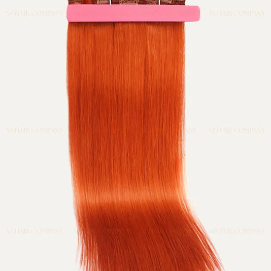 Light Blonde (#17) Bone Straight Clip In Hair Extensions 7pcs 150g - Vietnamese Raw Hair / AZ Hair Vietnam