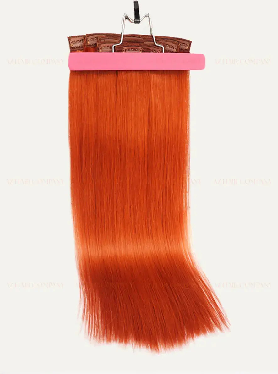 Light Blonde (#17) Bone Straight Clip In Hair Extensions 7pcs 150g - Vietnamese Raw Hair / AZ Hair Vietnam