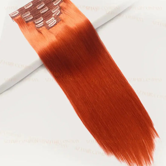 Light Blonde (#17) Bone Straight Clip In Hair Extensions 7pcs 150g - Vietnamese Raw Hair / AZ Hair Vietnam