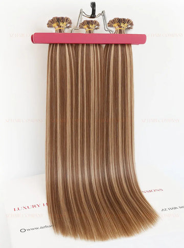 Highlight (#3/#613) Bone Straight  Flat Tip Hair Extensions 100g - Vietnamese Raw Hair / AZ Hair Vietnam