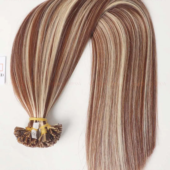 Highlight (#3/#613) Bone Straight  Flat Tip Hair Extensions 100g - Vietnamese Raw Hair / AZ Hair Vietnam