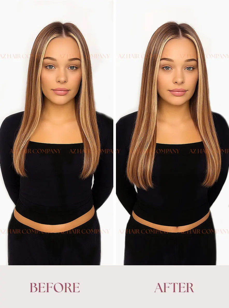 Highlight (#3/#613) Bone Straight  Flat Tip Hair Extensions 100g - Vietnamese Raw Hair / AZ Hair Vietnam
