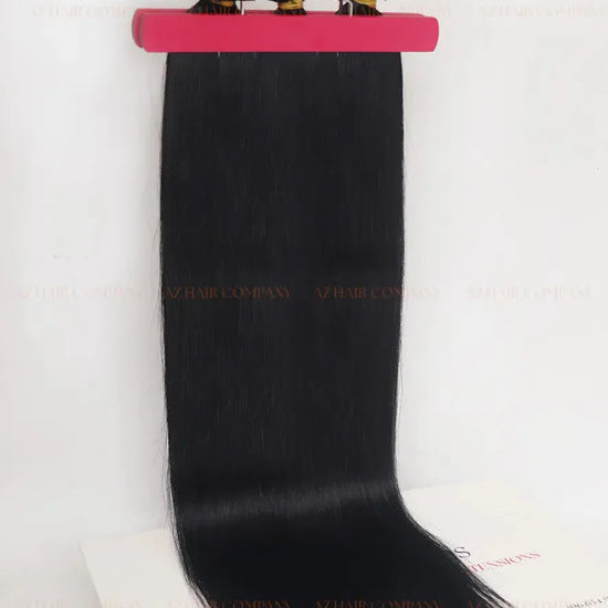 Jet Black (#1) Bone Straight Flat Tip Hair Extensions 100g - Direct Factory Vietnam / AZ Hair Vietnam