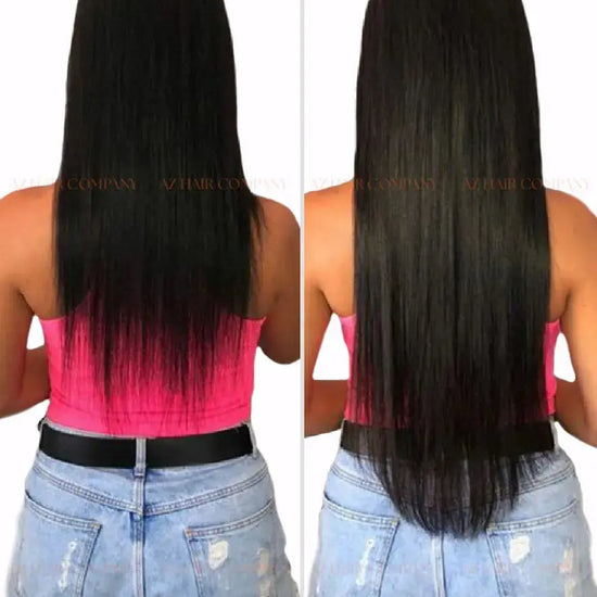 Jet Black (#1) Bone Straight Flat Tip Hair Extensions 100g - Direct Factory Vietnam / AZ Hair Vietnam