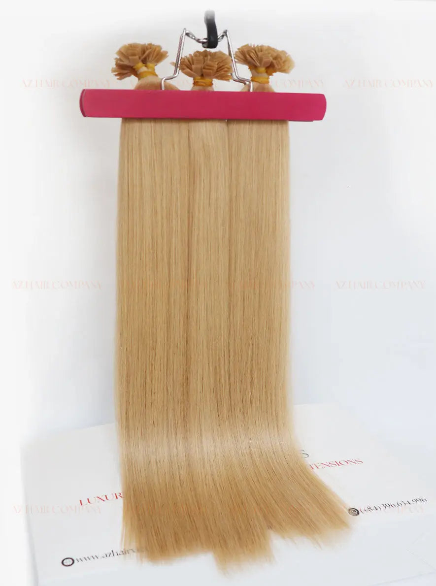 Light Brown (#5ash) Bone Straight Flat Tip Hair Extensions 100g - Vietnamese Raw Hair / AZ Hair Vietnam