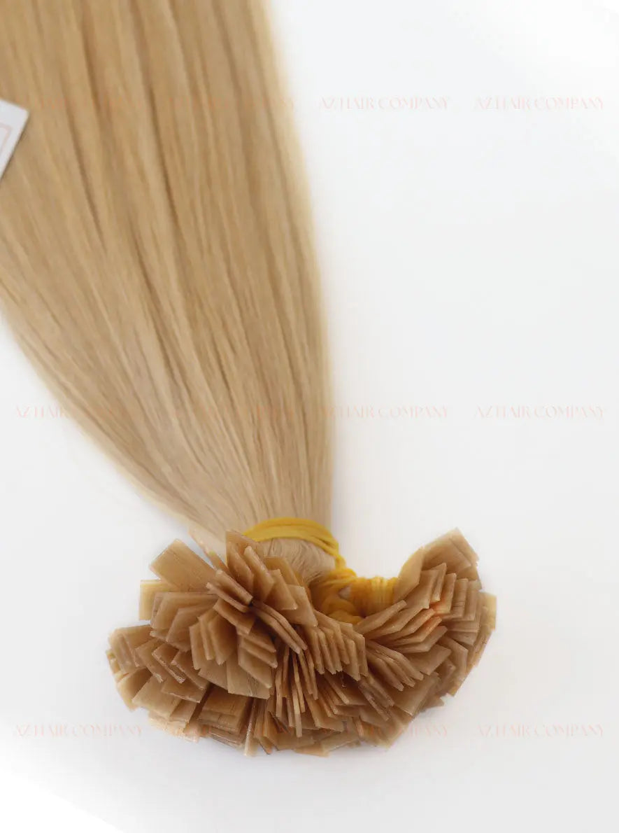 Light Brown (#5ash) Bone Straight Flat Tip Hair Extensions 100g - Vietnamese Raw Hair / AZ Hair Vietnam