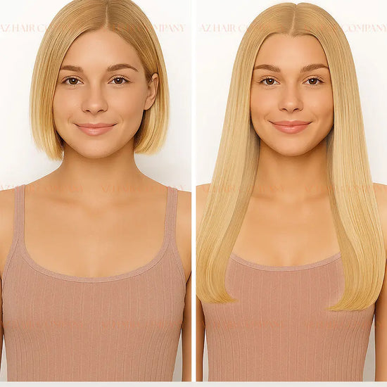 Light Brown (#5ash) Bone Straight Flat Tip Hair Extensions 100g - Vietnamese Raw Hair / AZ Hair Vietnam