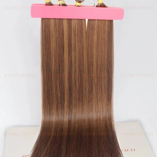 Dark Brown (#2ash) Bone Straight Genius Weft Hair Extensions 100g - Factory Direct Vietnam / AZ Hair Vietnam